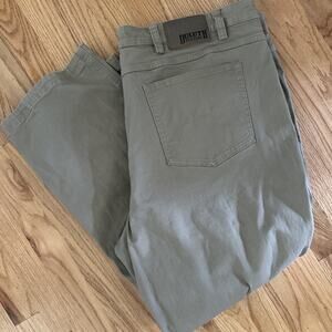 Duluth Trading Pants 44x30 Brown Flex Fire Hose Straight Leg Khaki